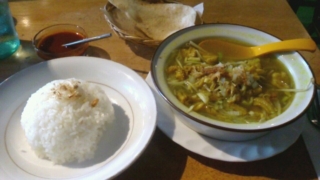 Soto babat Nasi、cabe