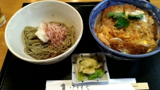 ぶっかけおろし蕎麦+カツ丼、遊庵