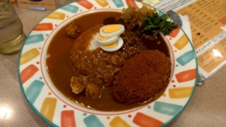 よくばりカレー+メンチカツ、イマサ