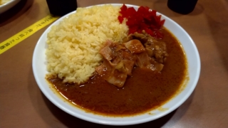 チキンカレー+ベーコン、きんもち