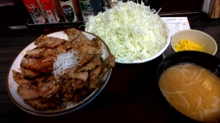 豚丼セット、とんたん