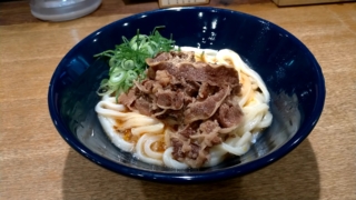 肉釜玉、うどん慎