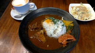 ポークカレー、新目黒茶屋