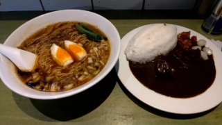 スパイシーそば+カレーセット、インディアン