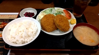 メンチ定食、えんまや