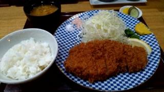 上ロースカツ定食、とんかつ鉄