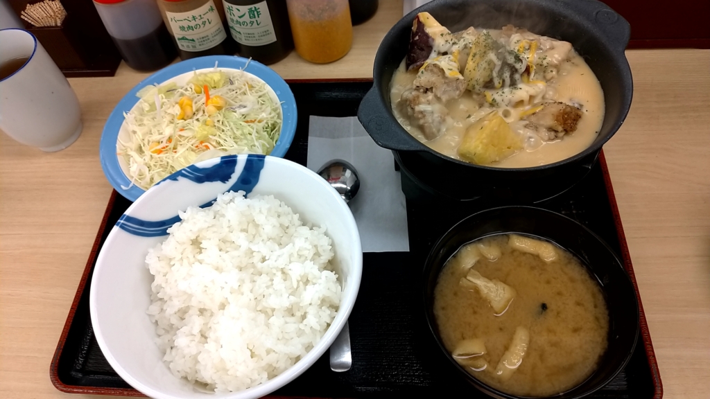 松屋のシュクメルリ定食を実際食べてみた