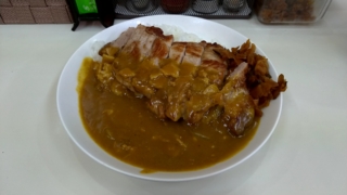 豚塩焼カレー、松家カレー