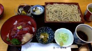 そば+鉄火丼セット、吉田屋