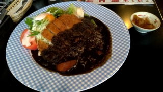 カツ黒カレー、K’s cafe