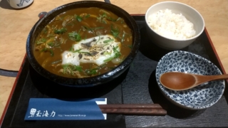 牛カレーうどん、玉海力