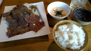 牛たん味噌漬焼定食、牛舌ばさら