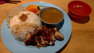 チキンカリー+鶏飯コンビ、ちりばり