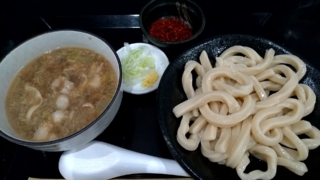 肉汁うどん+辛ダネ、うどん屋和