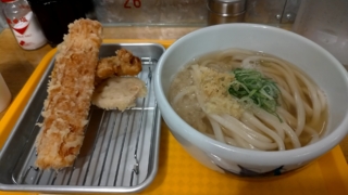 鳥天+ちくわ天うどん、サンフラワー