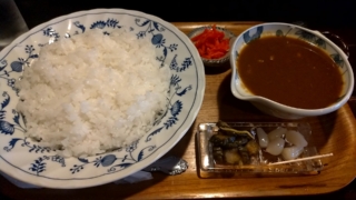 チキンカレー、茶豆