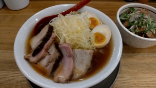 特製ラーメン+気まぐれ御飯、麺や七彩