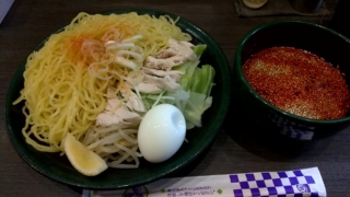 ササミつけめん+ゆで玉子、麺屋求