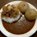 丸ごと玉ねぎカレー+生姜焼、Komizカレー