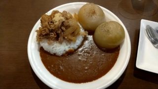 丸ごと玉ねぎカレー+生姜焼、Komizカレー