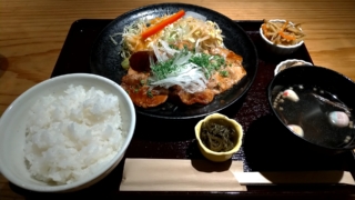 豚の味噌だれ焼き御膳、こんぶや