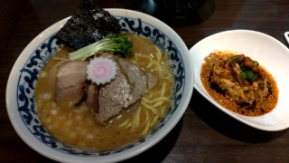 濃厚鶏白湯麺+よだれ鶏セット、MATSURIKA