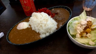 ビーフ+キーマカレー、ドゥードゥル