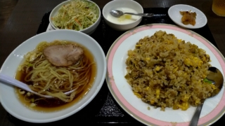 高菜炒飯半ラーメンセット、蘭軒